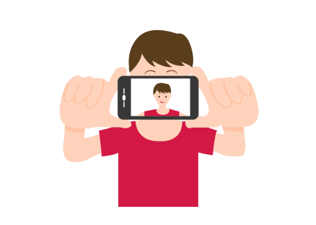 Селфи иллюстрация