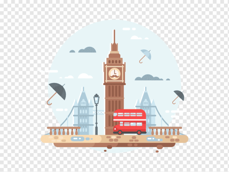 Англия Биг Бен вектор