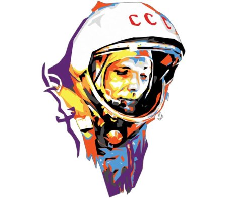 Юрий Гагарин Графика
