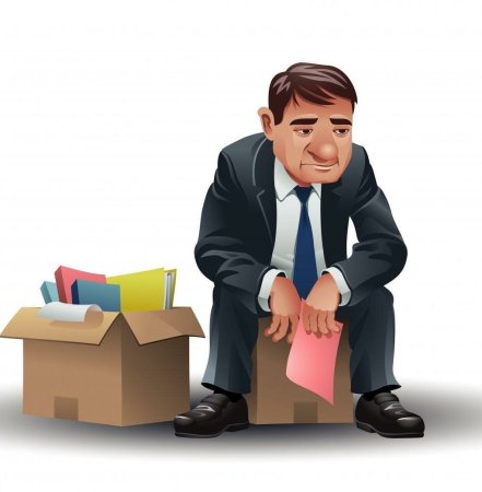 Безработица на прозрачном фоне