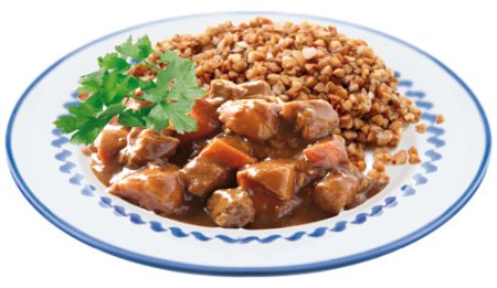 Гуляш с гречкой