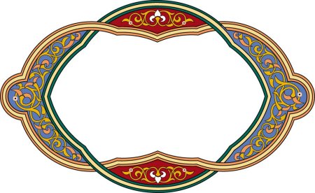 Казахский орнамент рамка