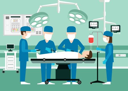 Операция в операционной рисунок