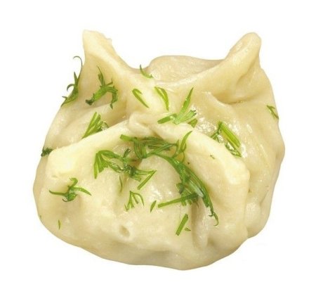 Манты на белом фоне