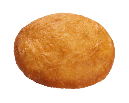 Беляш на белом фоне