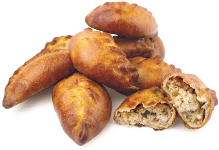 Пирожки с мясом жареные