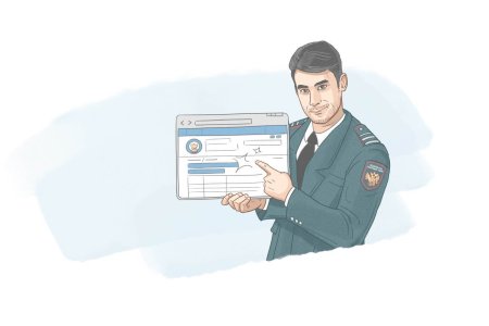 Налоговый инспектор иллюстрации