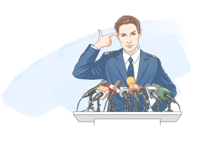 Прокурор на белом фоне