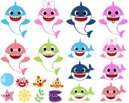 Baby Shark наклейки