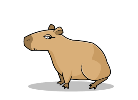 Капибара рисунок