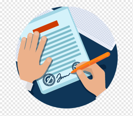 Заключение договора без фона