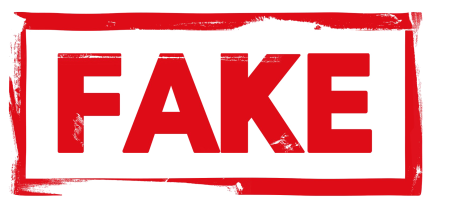 Надпись fake