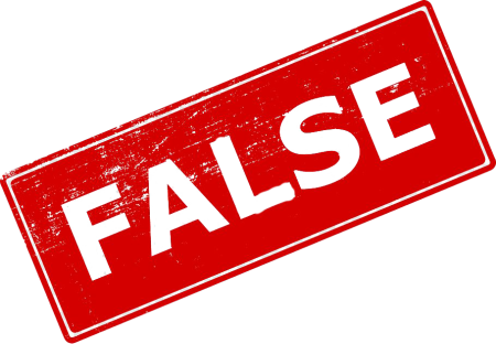 Надпись false