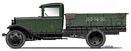 Полуторка автомобиль ГАЗ АА рисунок