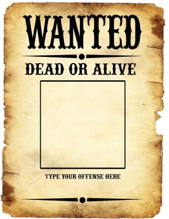 Листовка wanted