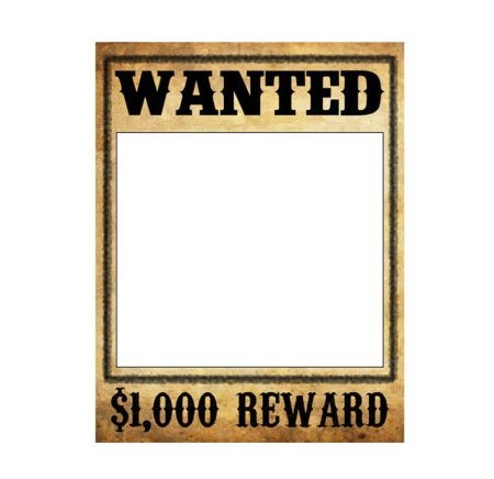 Надпись wanted