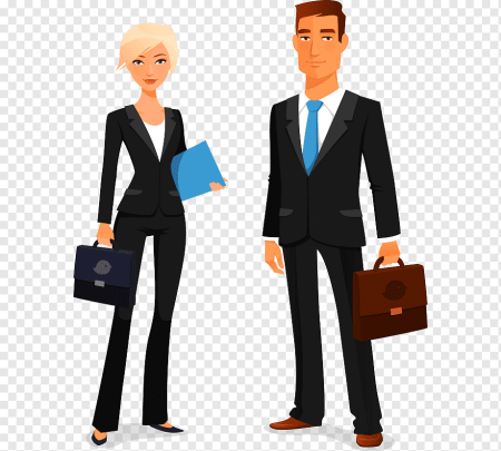 Человечек в деловом костюме