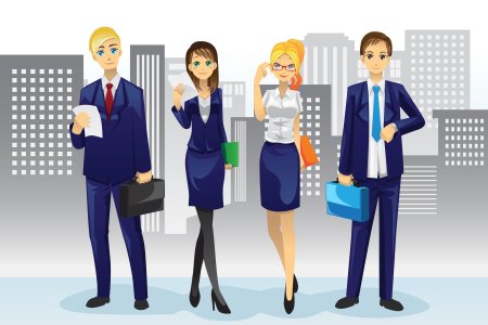 Работники мультяшные
