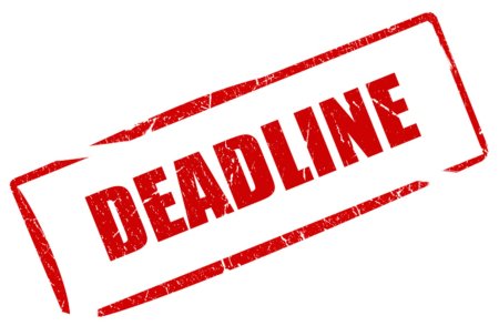 Надпись deadline