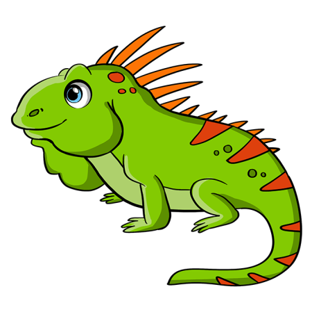 Iguana cartoon
