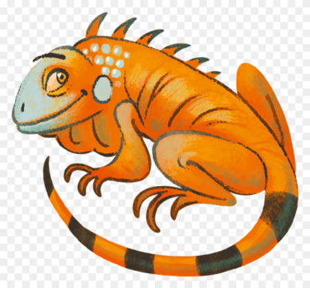 Iguana мультяшный