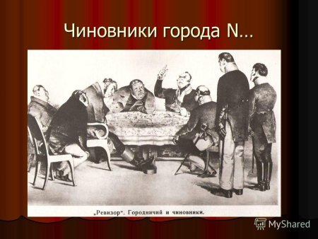 Чиновничество города n Ревизор