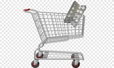 Продуктовая тележка без фона