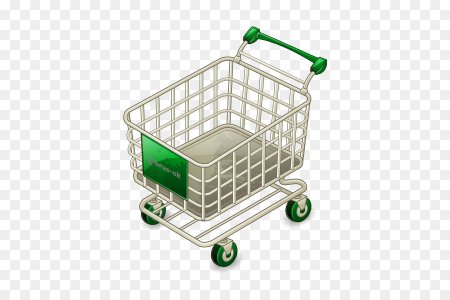 Пустая продуктовая тележка