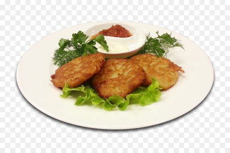 Котлеты на белой тарелке
