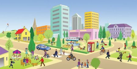 Город картинка для детей