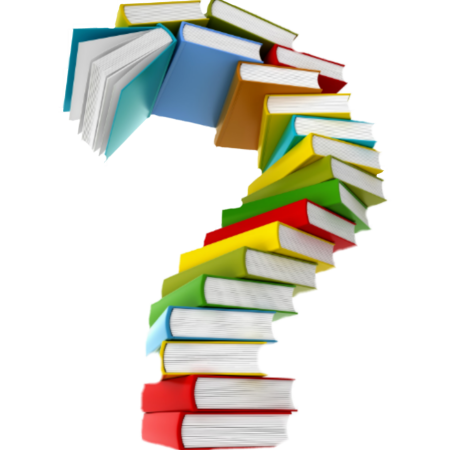 Стопка книг на ярком фоне