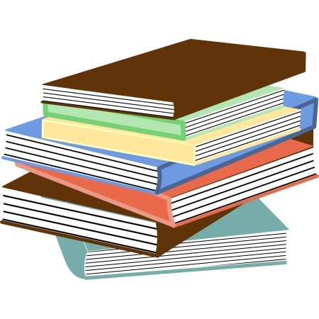 Стопка книг векторный клипарт