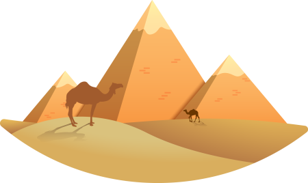 Пирамиды Египта стилизация