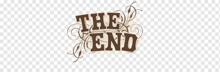 The end на прозрачном фоне