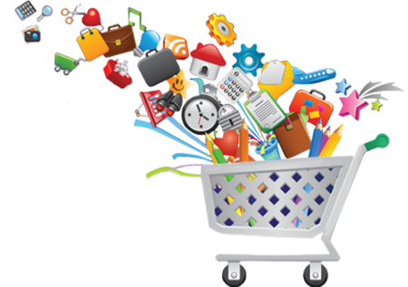 Товары и услуги иллюстрация