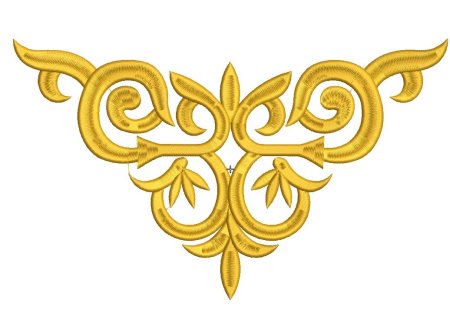 Казахский орнамент золотой