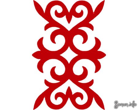Казахский орнамент угловой