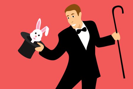 Фокусник иллюстрация