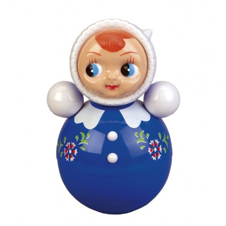 Неваляшка игрушка синяя