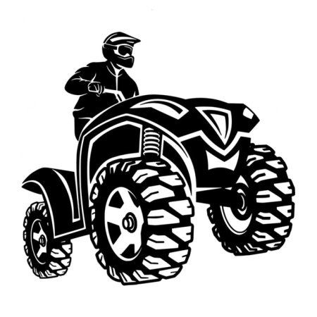 АТВ квадрик наклейка