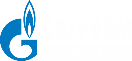 Эмблема Газпрома белая