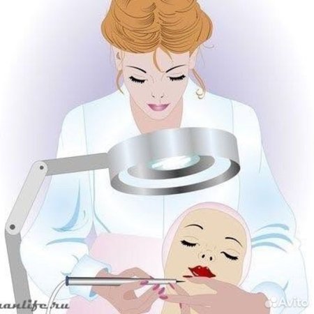 Косметолог иллюстрация