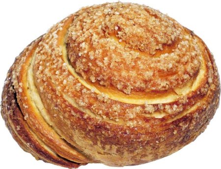 Булочка на белом фоне