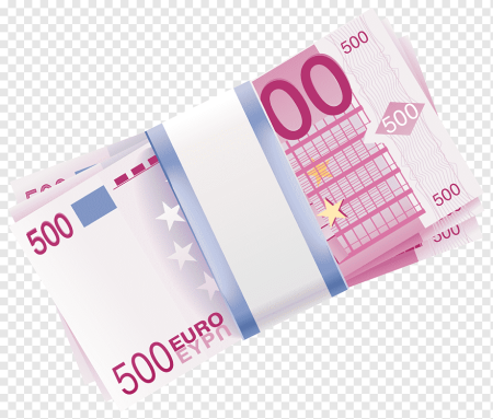 Пачка купюр 500 евро