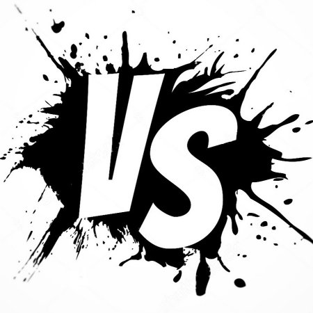 Надпись vs на белом фоне