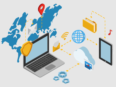 Информационные технологии на белом фоне