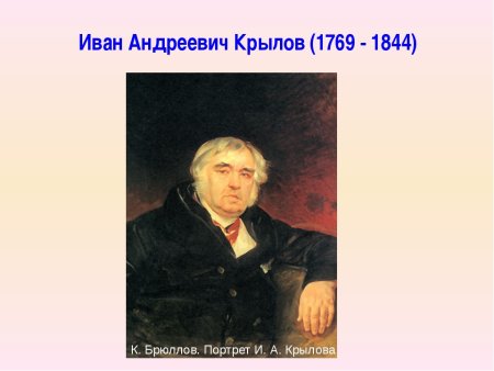 Крылов Иван Андреевич портрет