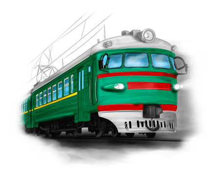 Поезд клипарт на прозрачном фоне