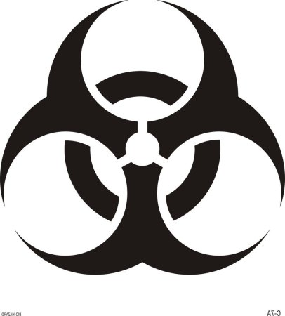 Hazard знак биологическое оружие