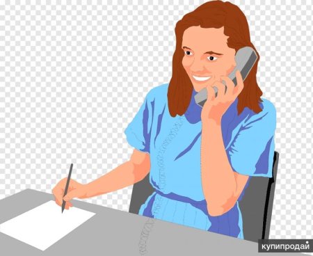 Учитель говорит по телефону